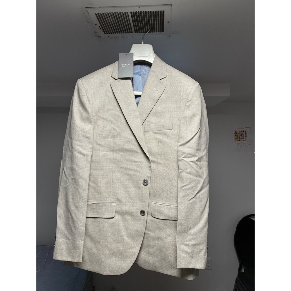 Williams & Kent Mens 42R Travel Blazer Tan Italian Fabric Sport Coat NWT 1191104